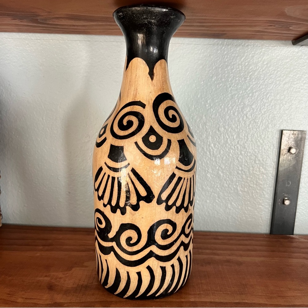 Vintage Clay Pottery Handmade Pottery Maybe Honduran Lenca Handmade Vase